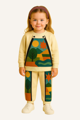 Kids Abstract Art Tracksuit