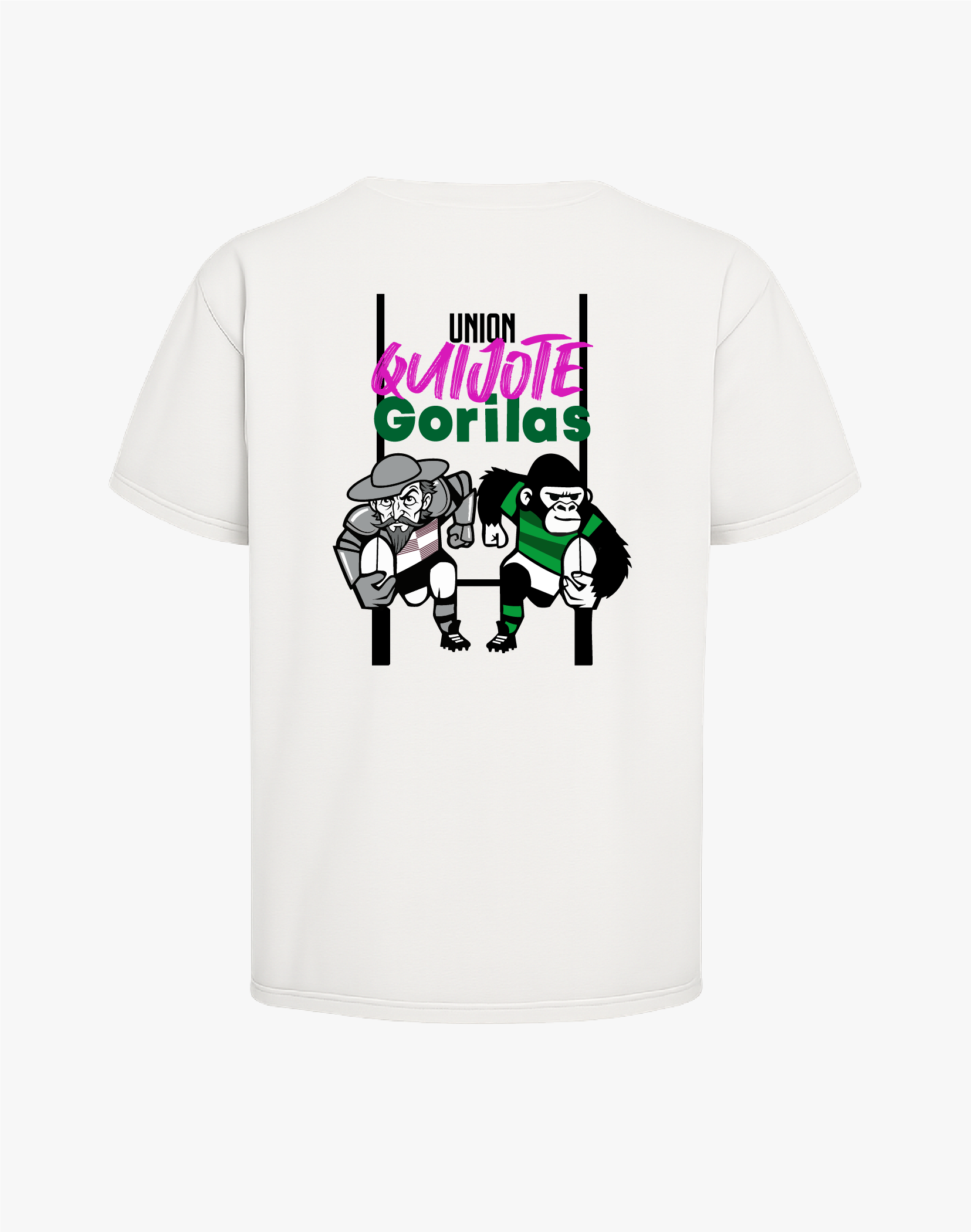 Camiseta blanca Union Quijote/Gorila Adulto/niño