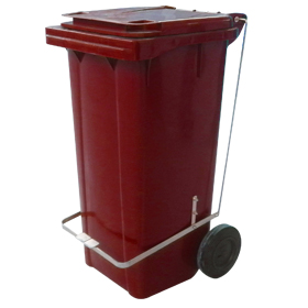 Lixeira plástica 120 litros c/ pedal