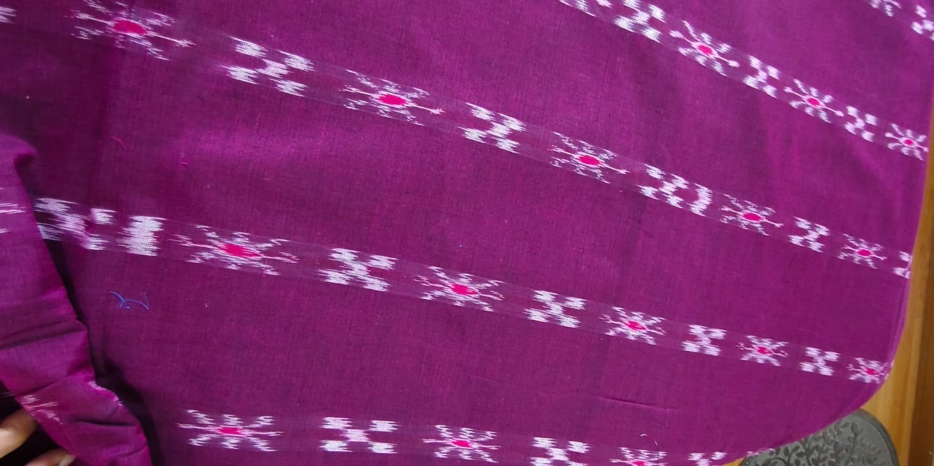 Classic Pashapali - Maroon & Magenta Threads with Sheen Effect