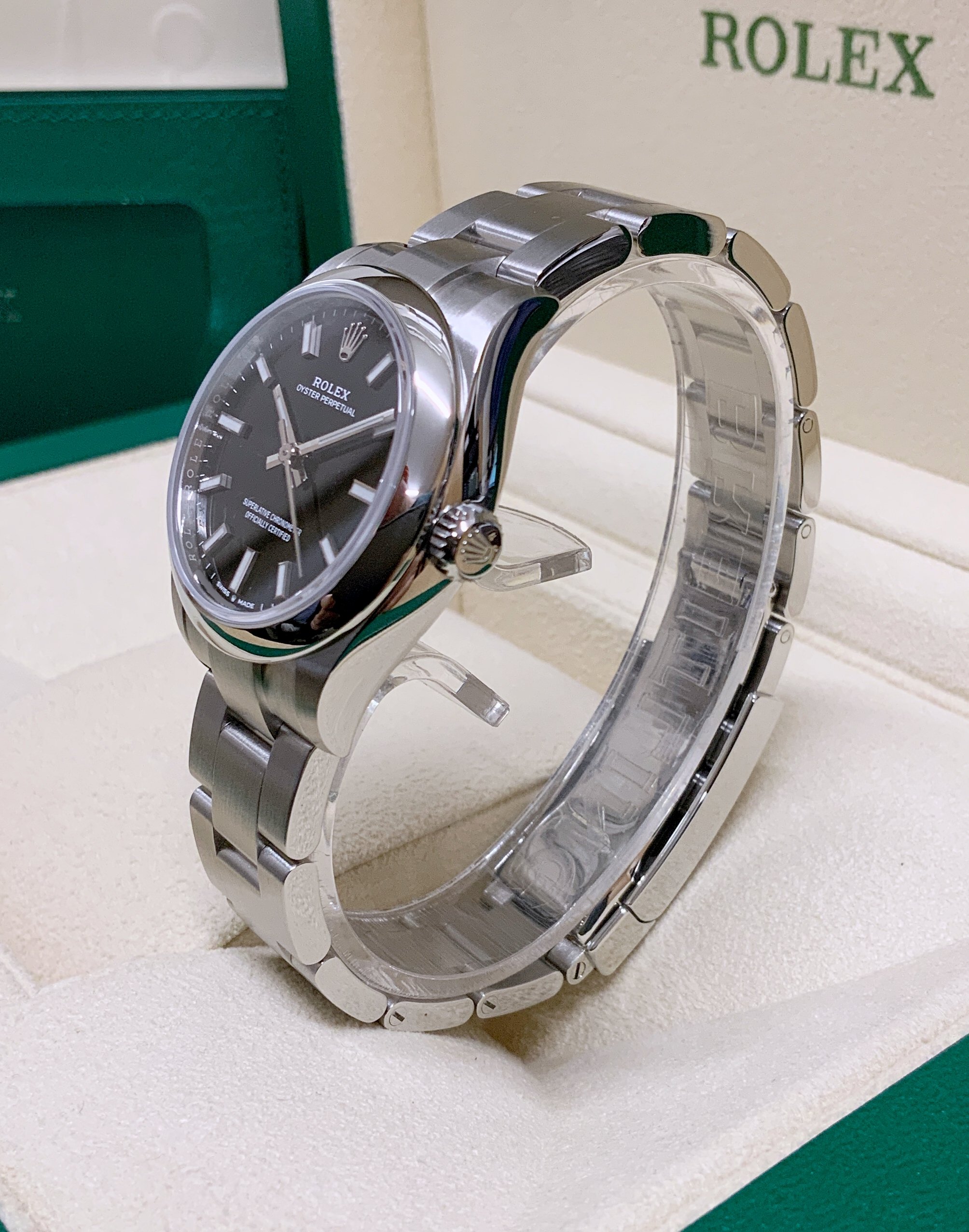 Rolex Oyster Perpetual Lady 31mm esfera negra