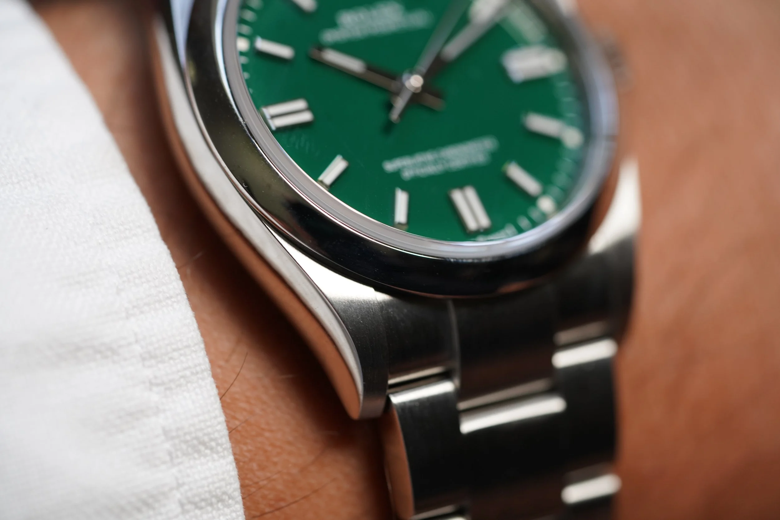 Rolex Oyster Perpetual 36mm esfera verde