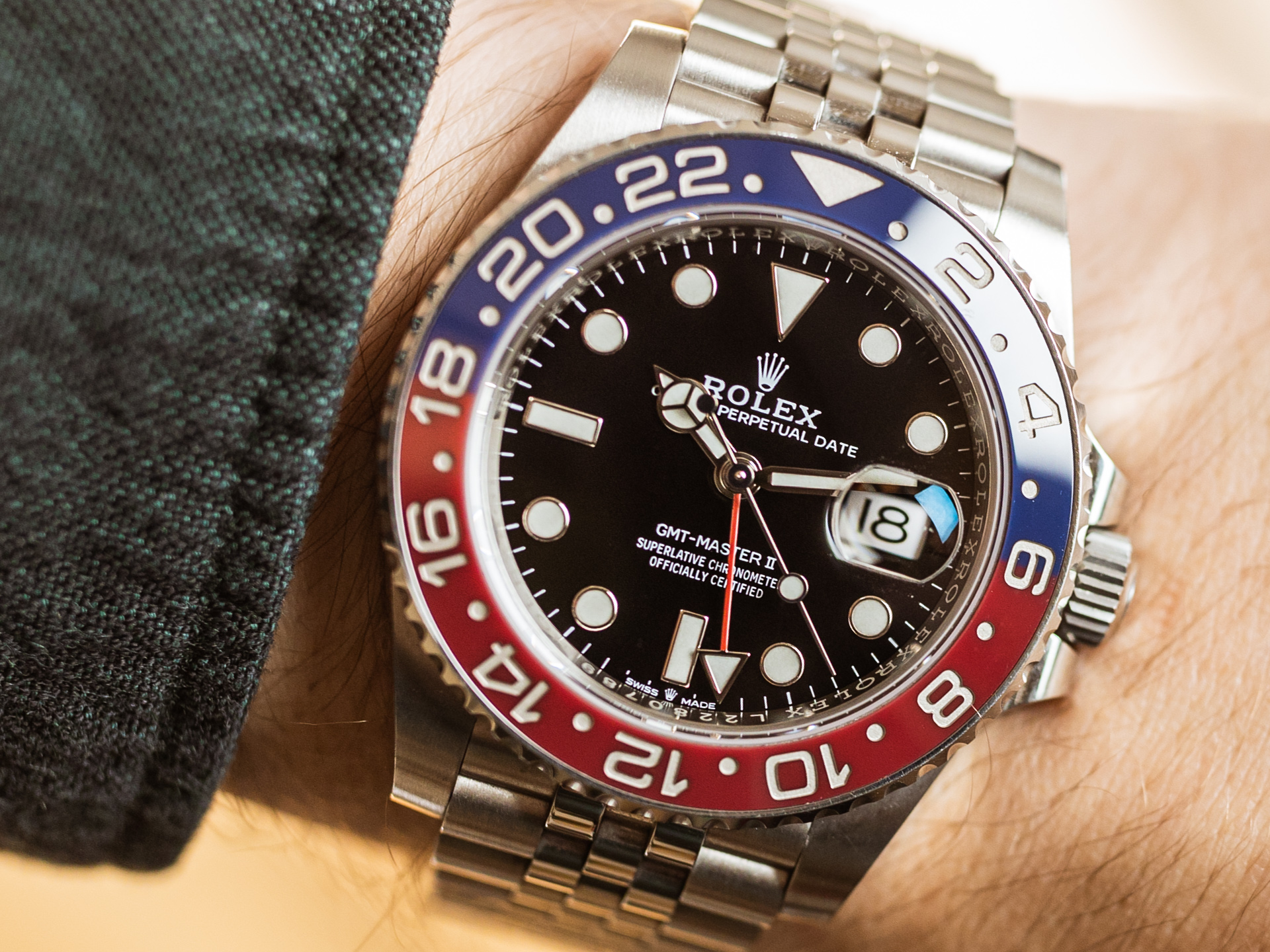 rolex GMT-MASTER II "Pepsi" jubilee