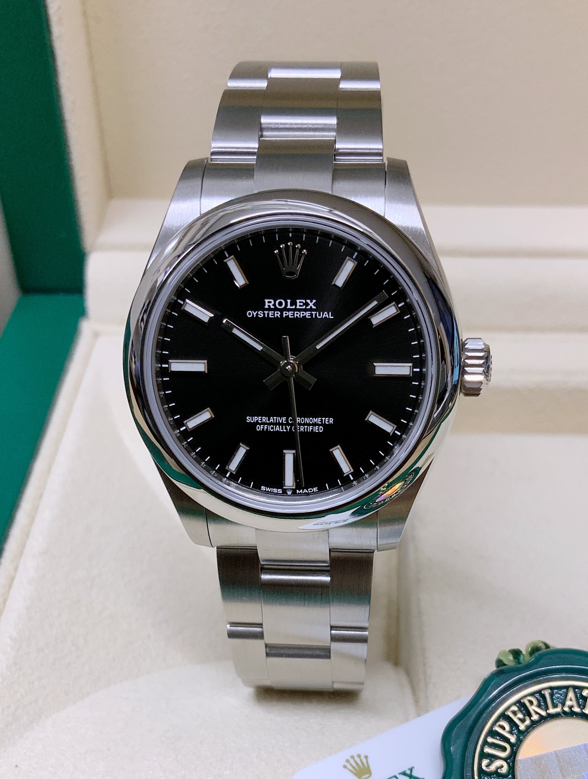 Rolex Oyster Perpetual Lady 31mm esfera negra