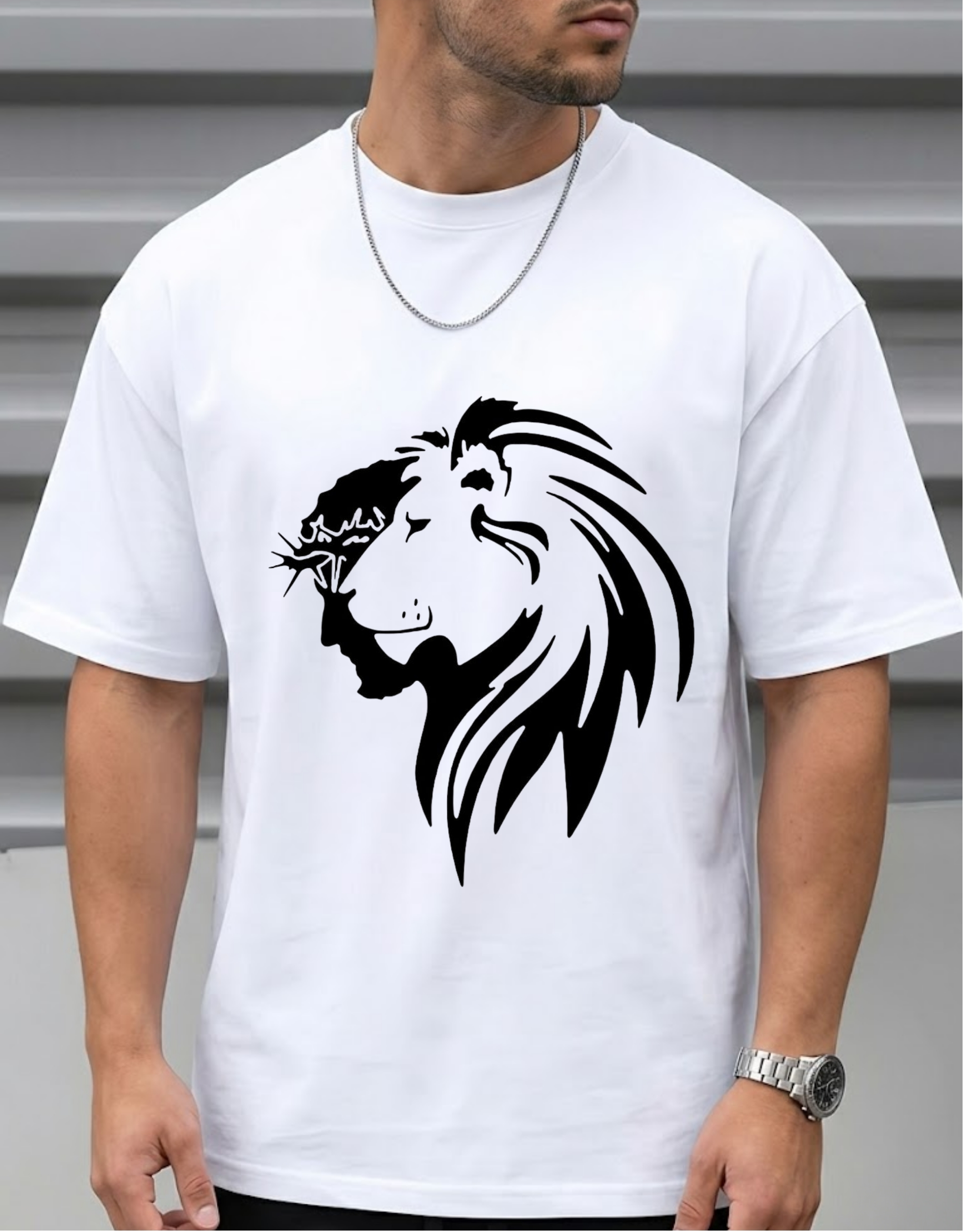 Remera "León y Cristo"