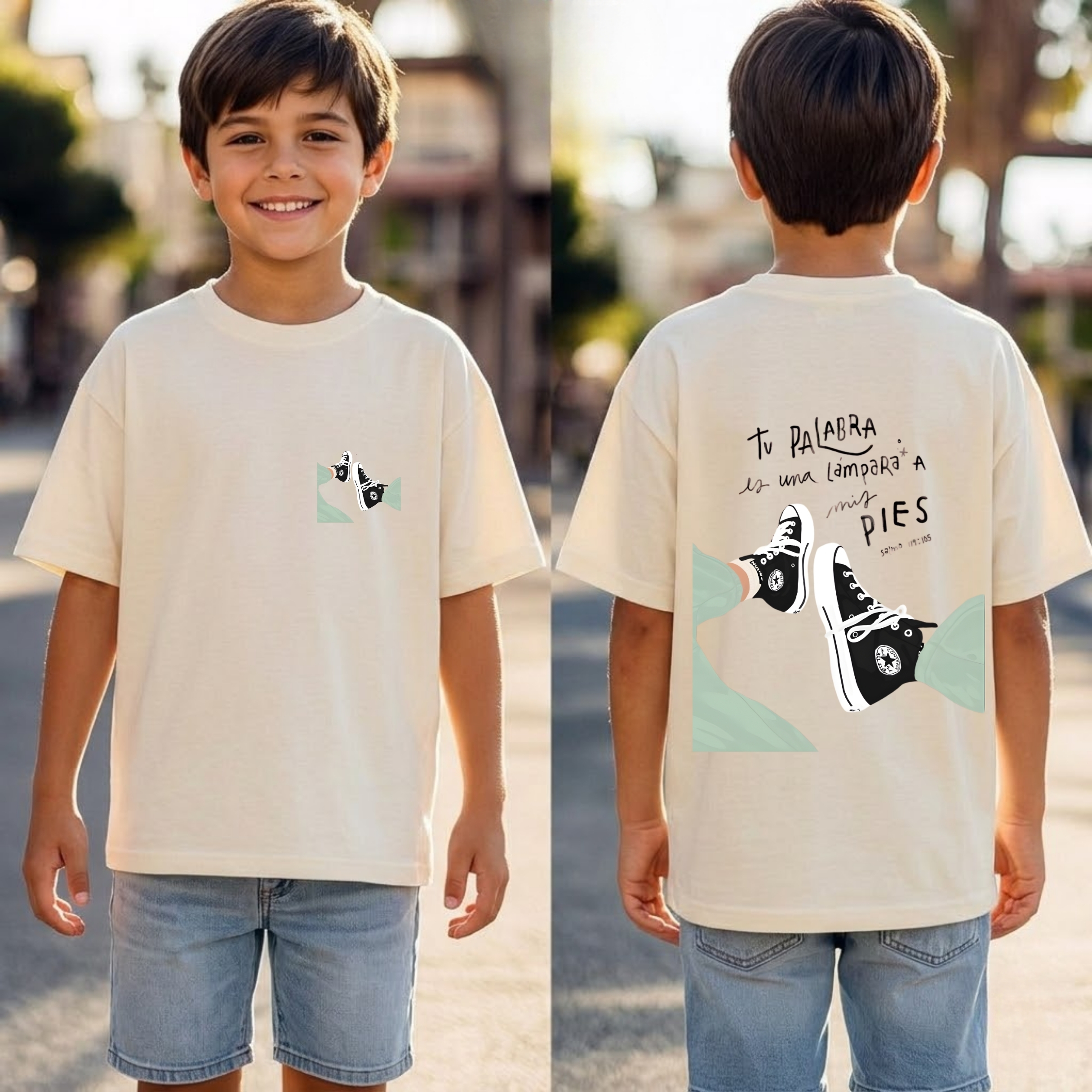 Remera infantil "Salmos 119:105" 