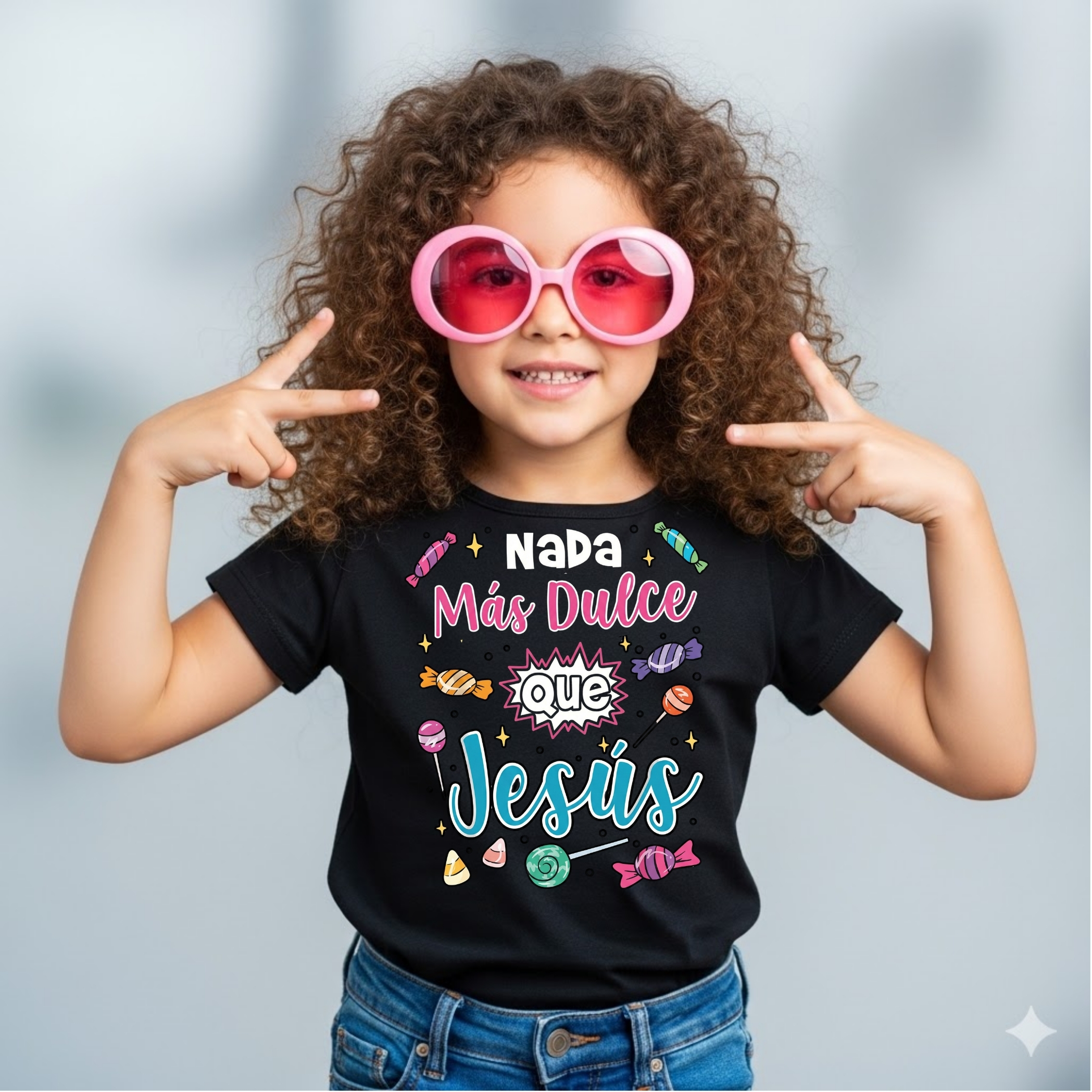 Remera infantil "Nada más dulce que Jesús"