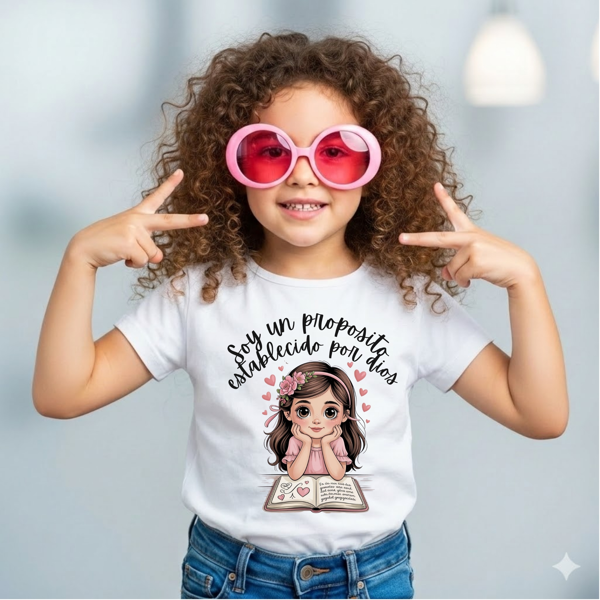 Remera Infantil "Elegida por DIos"