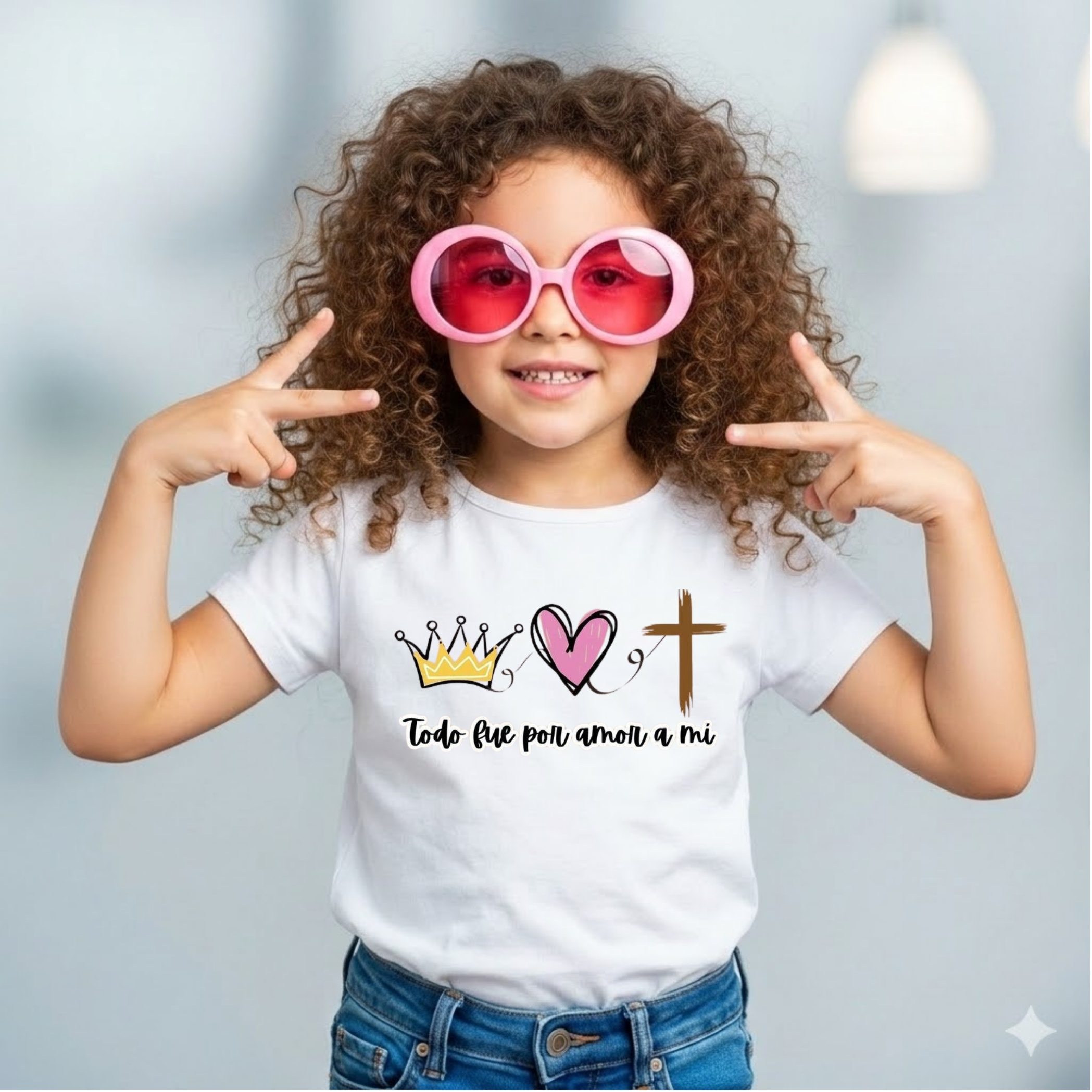 Remera infantil "Por Amor" 