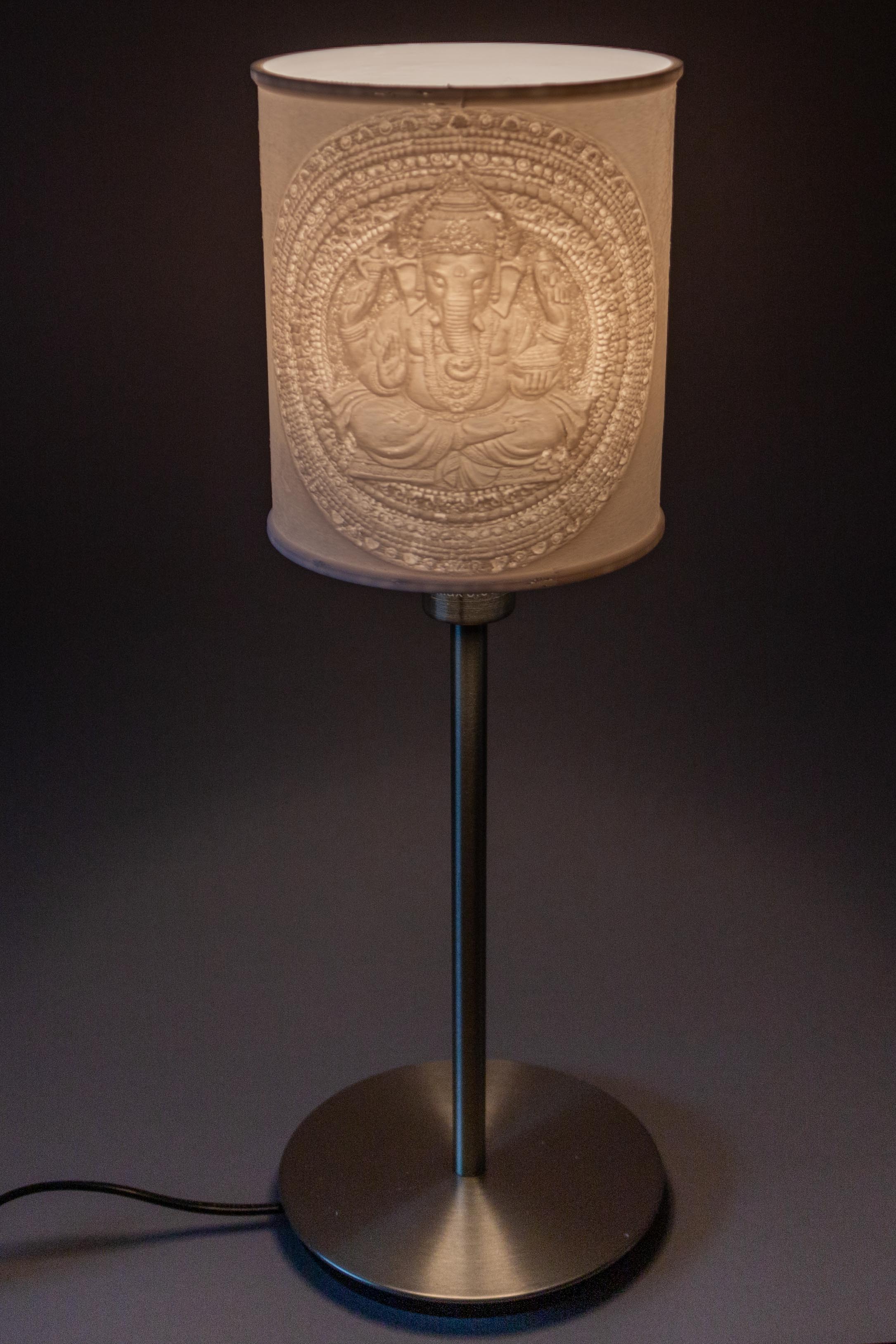 Lithophane Tischlampe