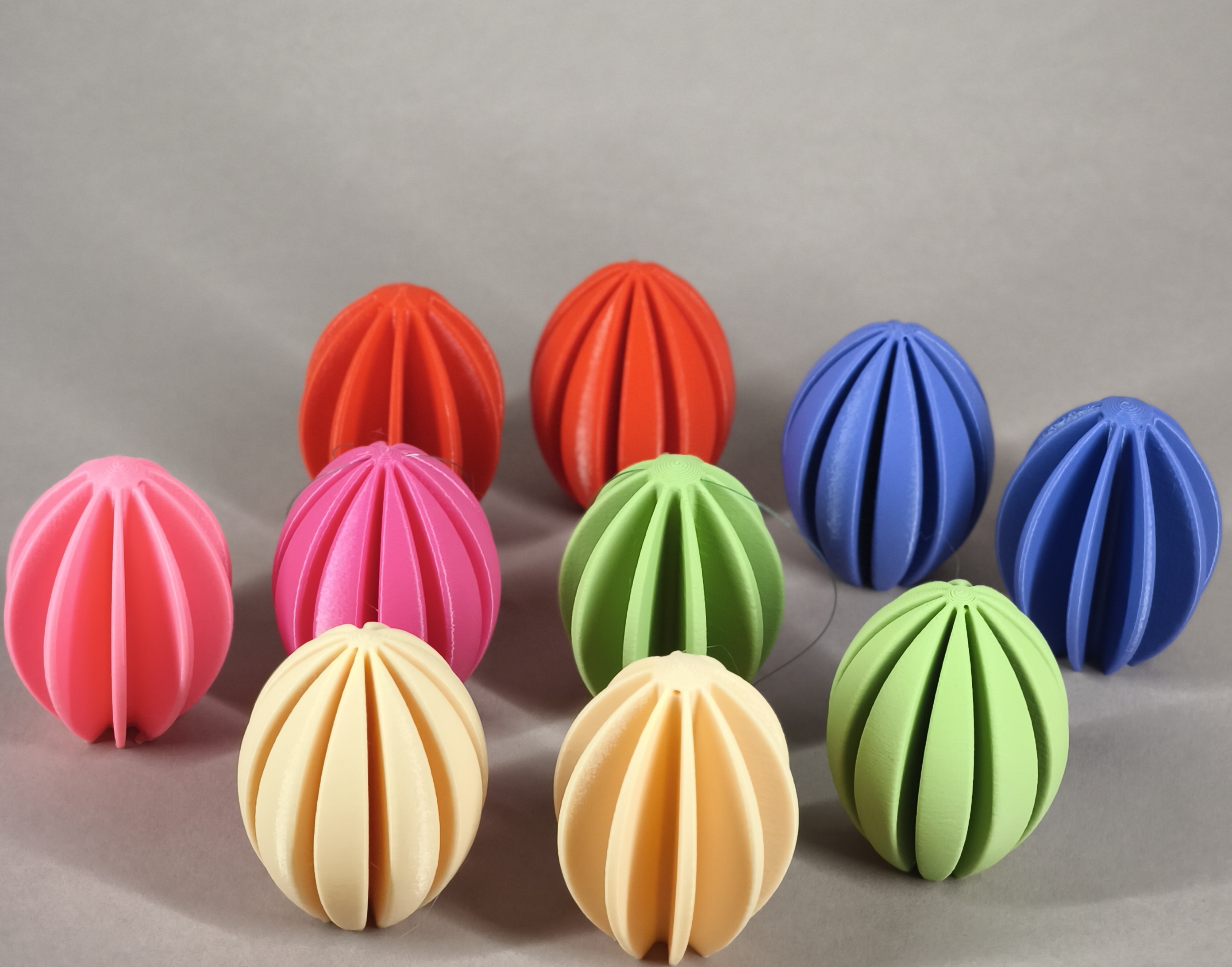 Bunte Deko-Eier aus PLA