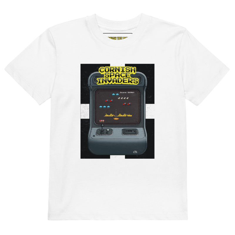 Kids Cornish Space Invaders Tee