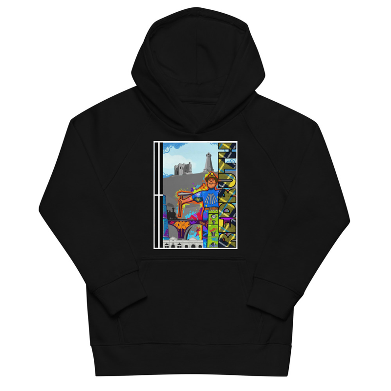 Kids Graffiti Redruth Hooded Long Sleeved Warm Tee