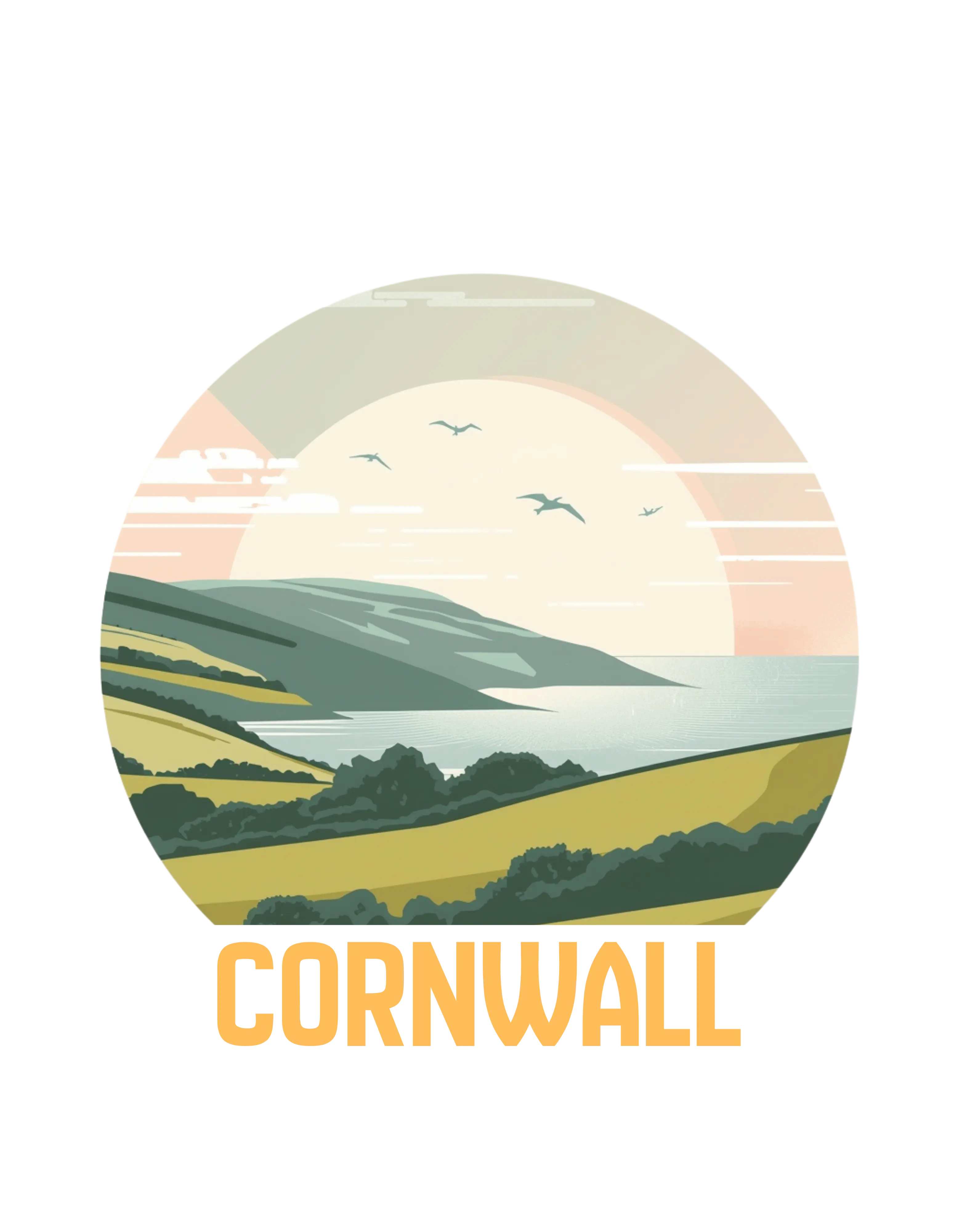 Cornish Vista Hooded Long Sleeve Warm Tee