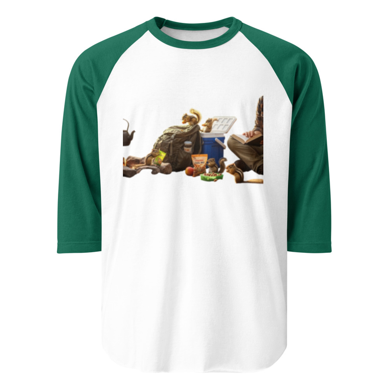 3/4 sleeve raglan shirt