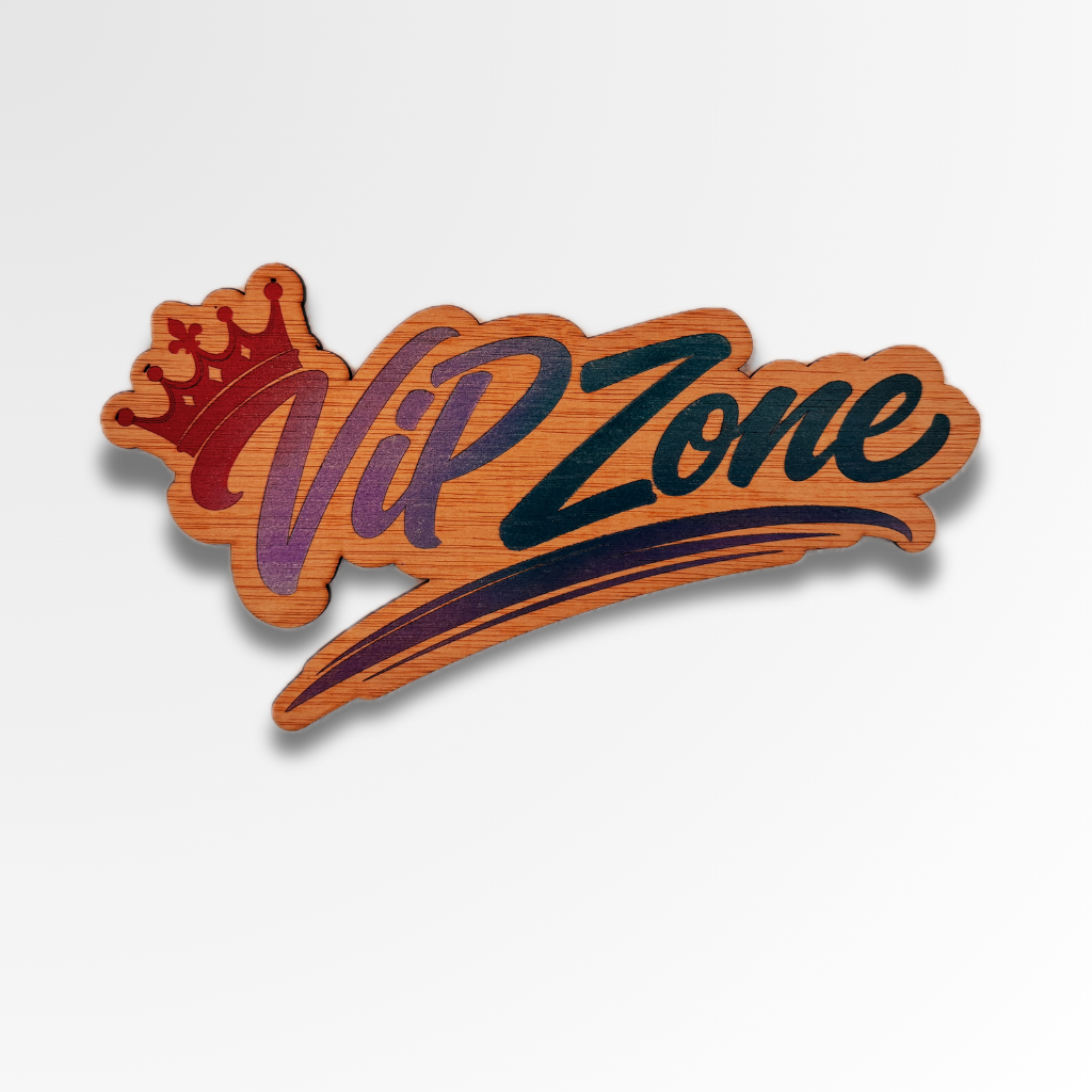 Decoración de pared "VIP Zone"- Madera natural