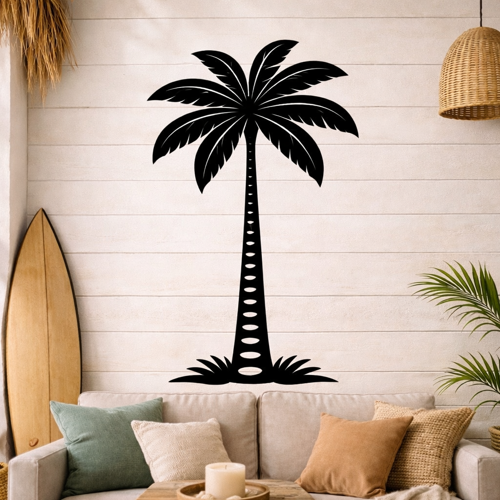 Arte mural “Palmera” - Madera natural