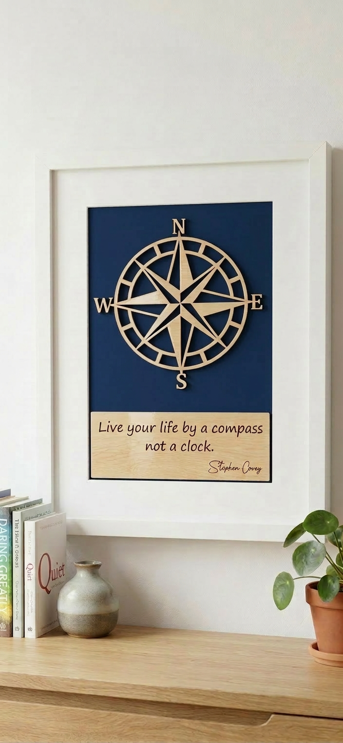 Quadro Decorativo Rosa dos Ventos