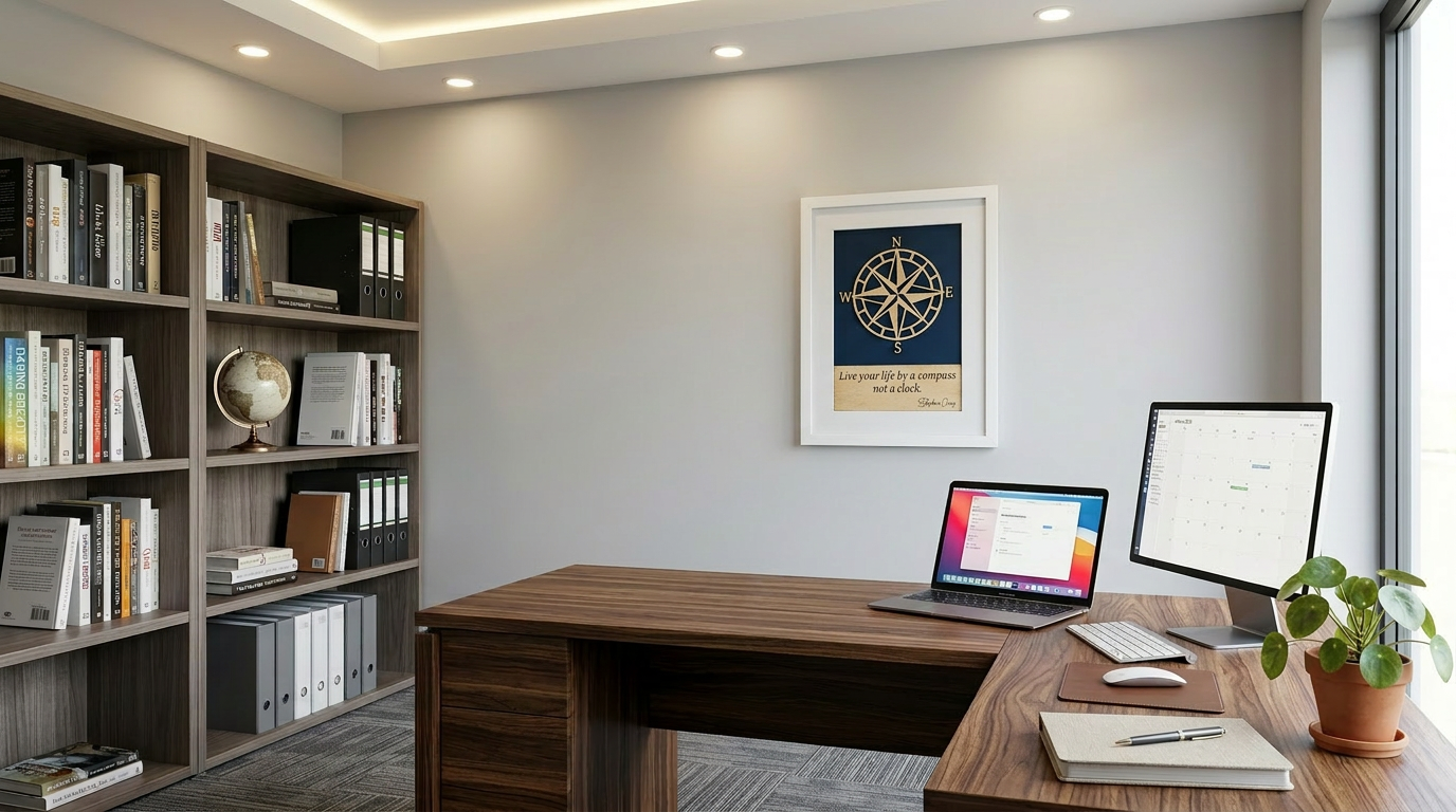 Quadro Decorativo Rosa dos Ventos