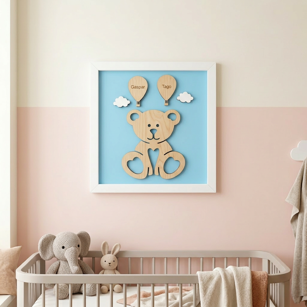 Quadro Ursinho (personalizável)