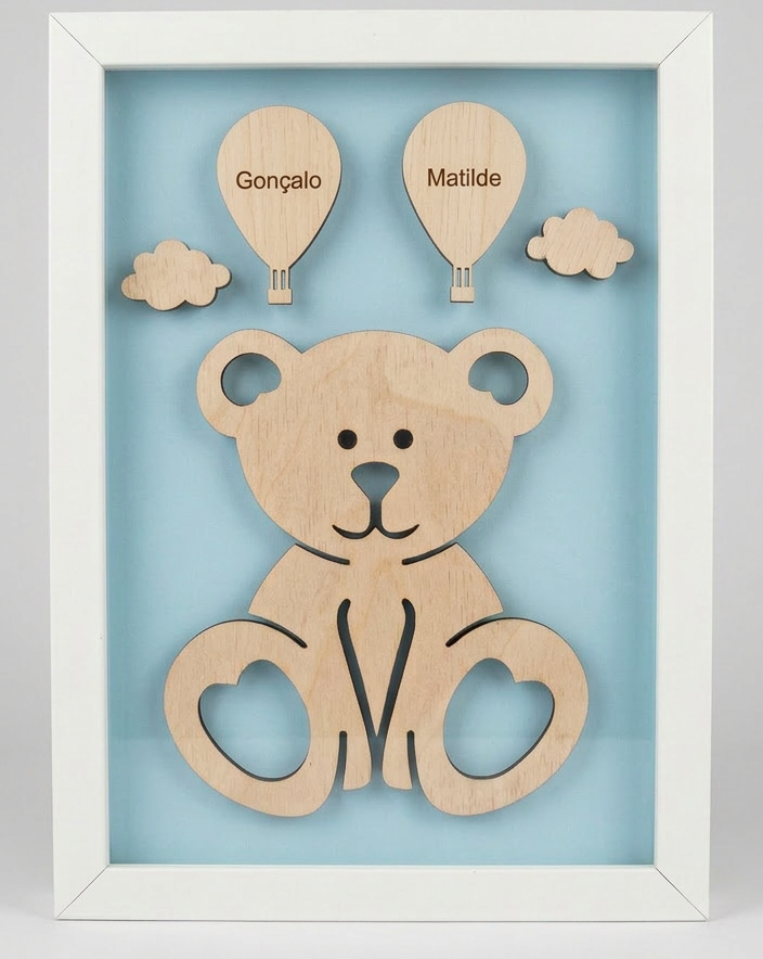 Quadro Ursinho (personalizável)