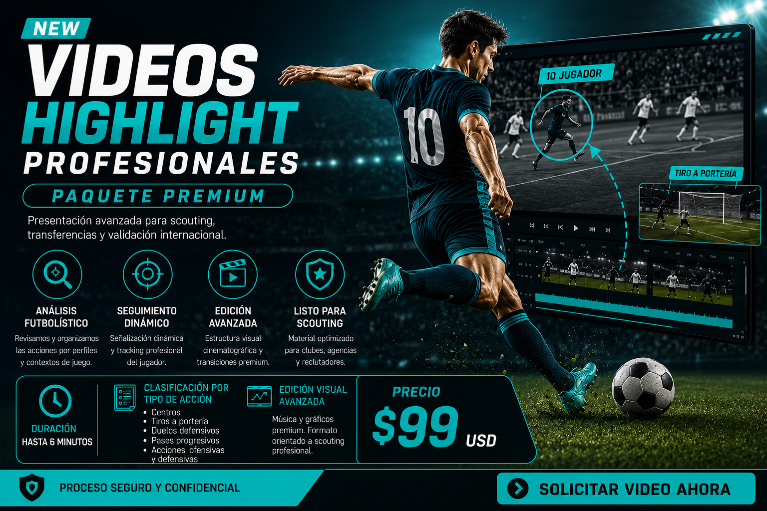 Videos Highlight Profesionales – Paquete Premium