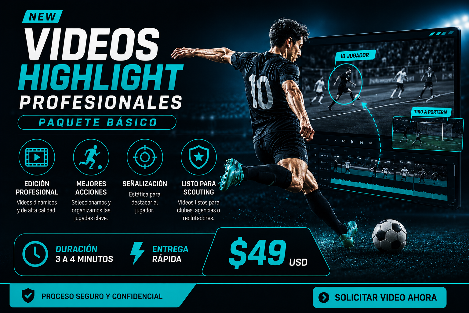 VIDEOS HIGHLIGHT PROFESIONALES — PAQUETE BÁSICO