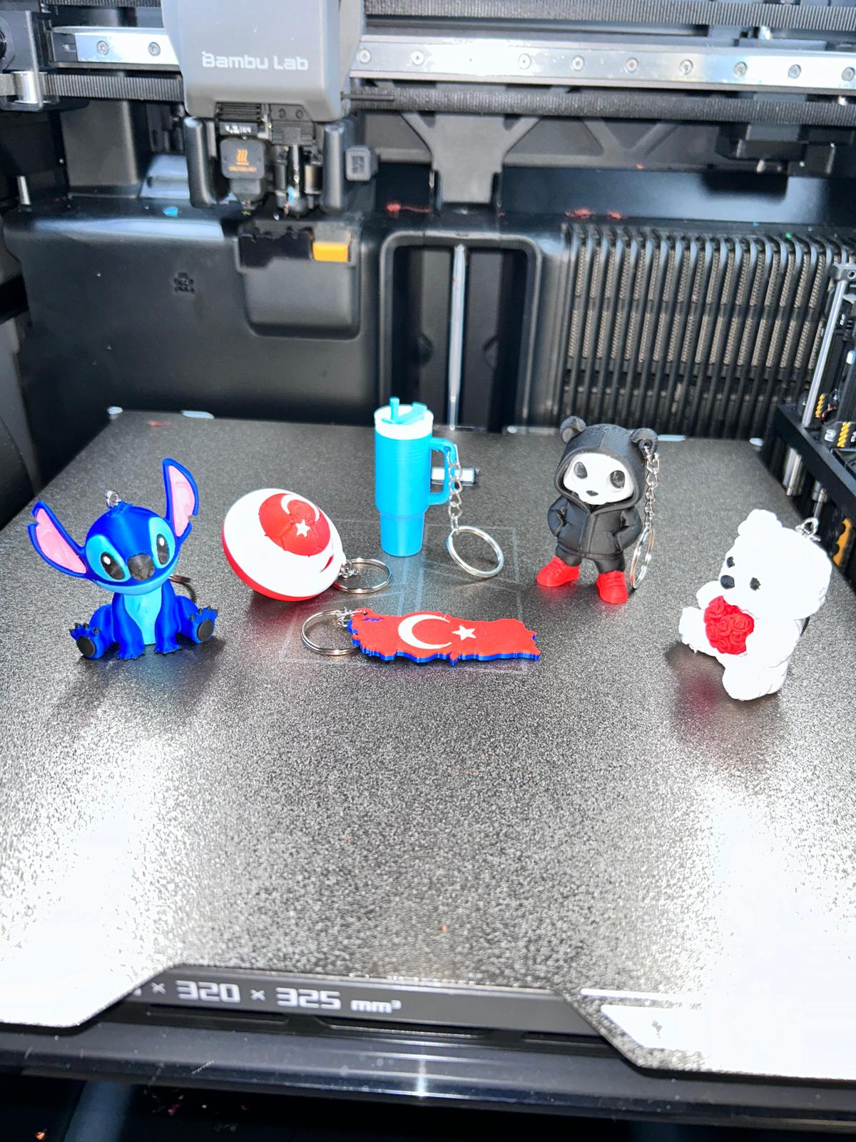 3D Baskılı Anahtarlık ve Figür Seti