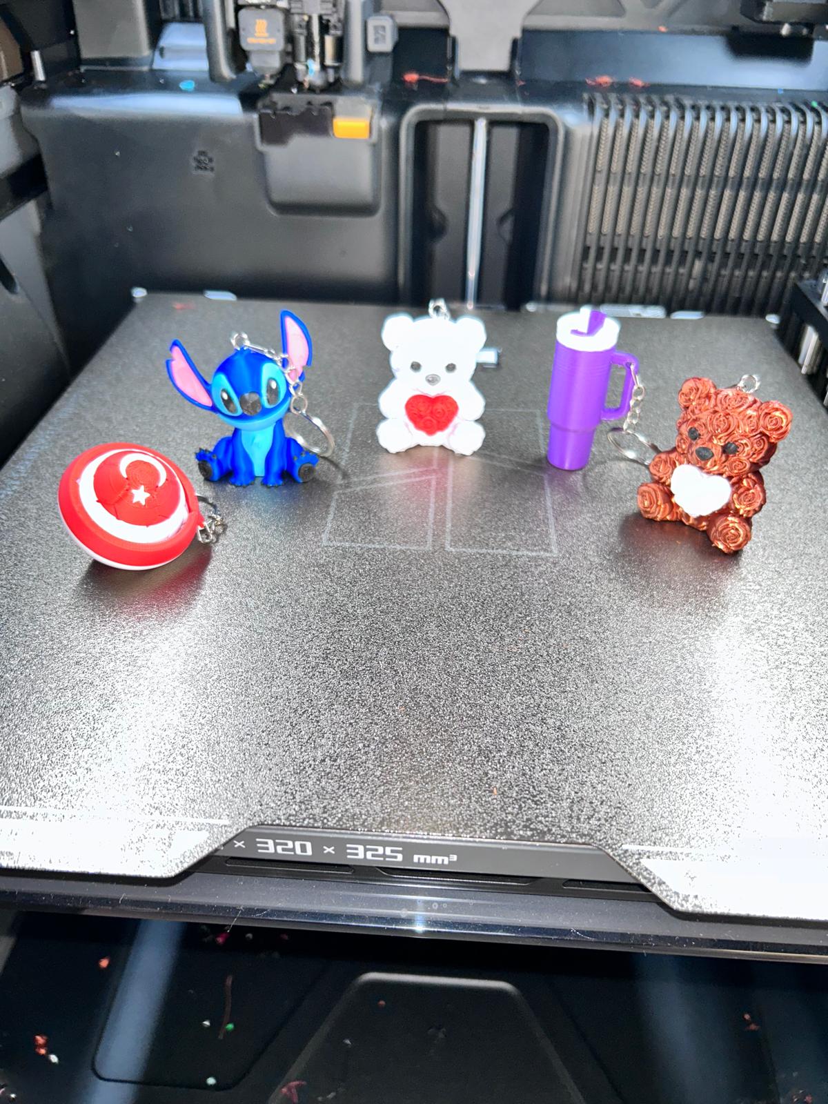 3D Baskılı Anahtarlık Seti