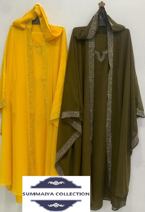  4 PCS HALEEMA STYLE ABAYA WITH HIJAB