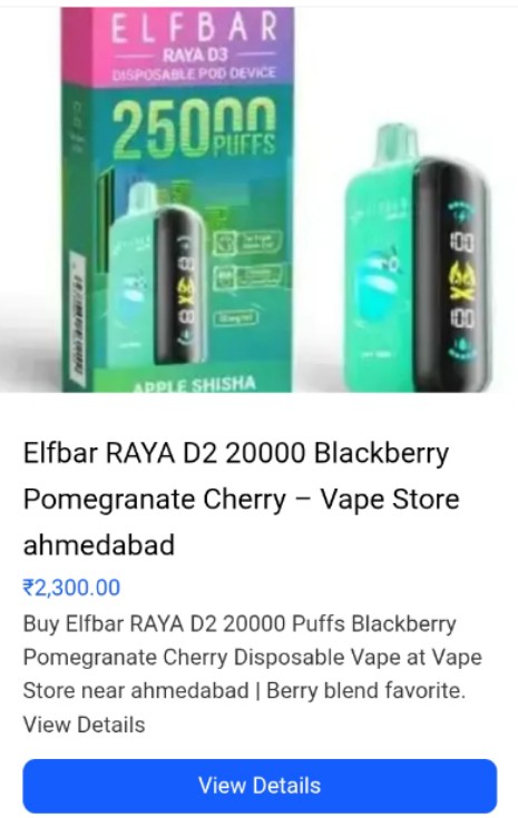 Elfbar RAYA D2 20000 Puffs Vape