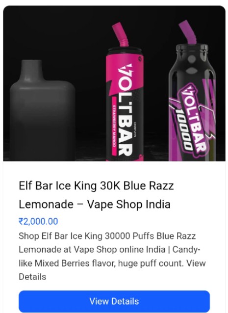 Elf Bar Ice King 30K Blue Razz Lemonade