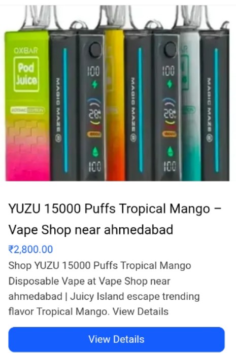 YUZU 15000 Puffs Tropical Mango Vape