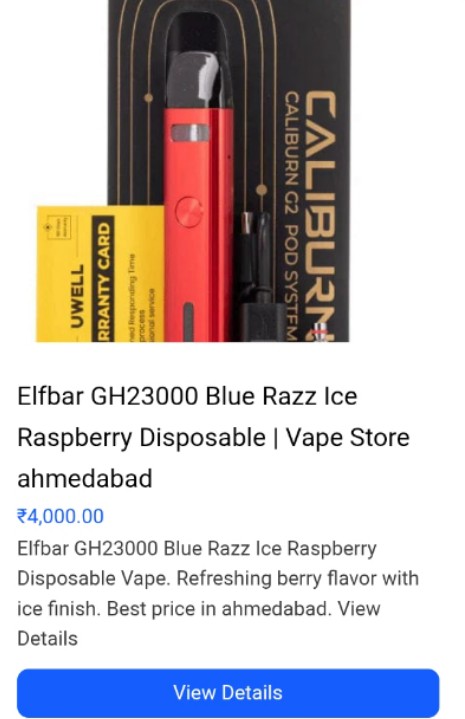 Elfbar GH23000 Blue Razz Ice Disposable Vape