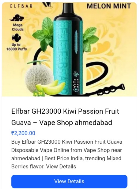 Elfbar GH23000 Kiwi Passion Fruit Guava Vape