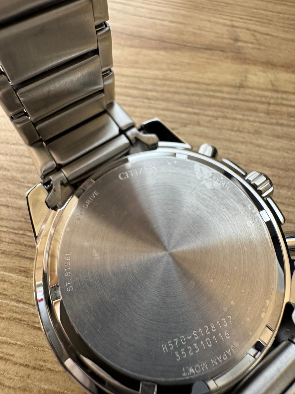 Men's Stainless Steel Chronograph Watch eco drive