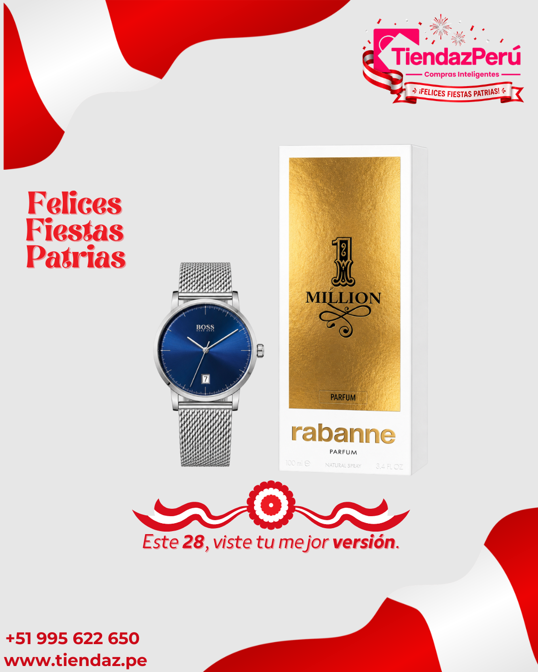 Reloj Hugo Boss y Perfume 1 Million Rabanne