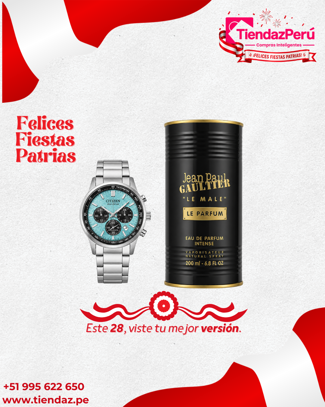 Reloj Citizen + Jean Paul Gaultier Le Male Perfume