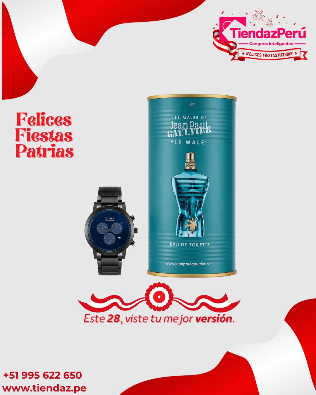 Set de Perfume Jean Paul Gaultier + Reloj