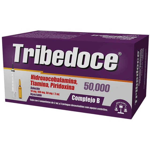 TRIBEDOCE 50000 SOL INY C/5 AMPOYETAS 10-100-50-MG/2ML