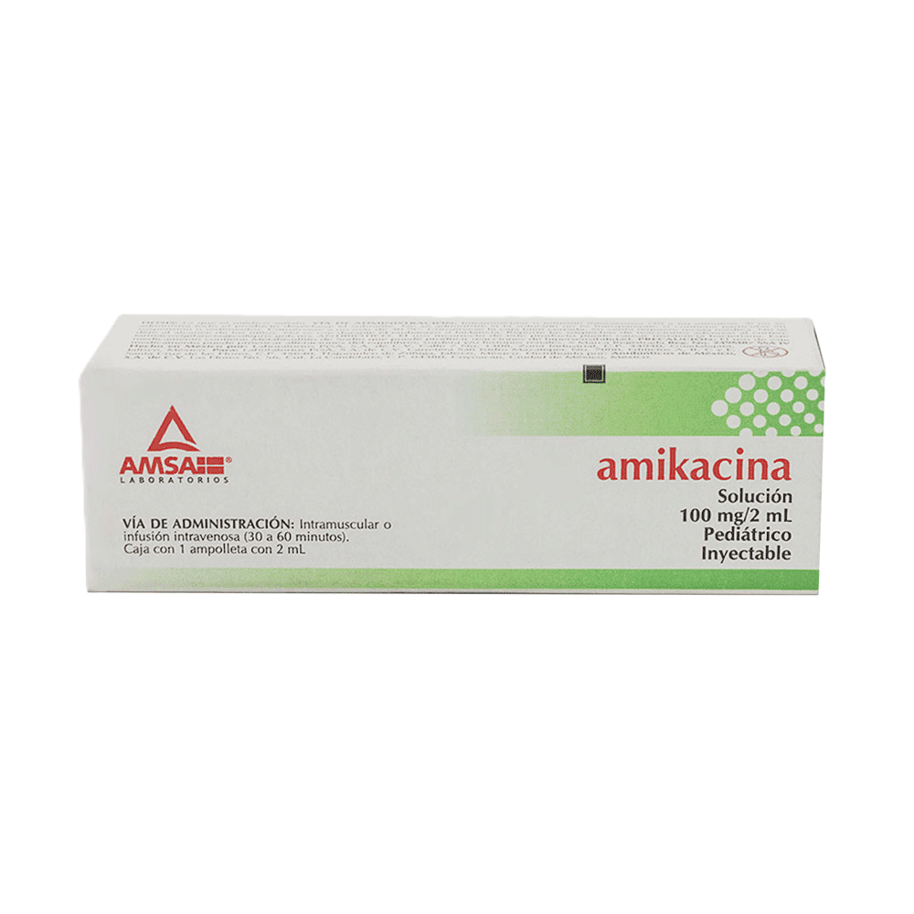 AMIKACINA 1 AMP 100MG/2ML