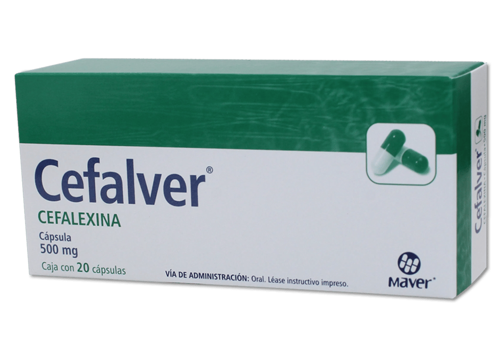 CEFALVER 20 CAPS 500 MG