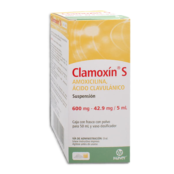 CLAMOXIN SUSP 600/42.90MG/50ML