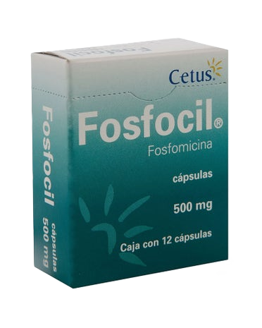 FOSFOMISINA 12 CAPS 500MG