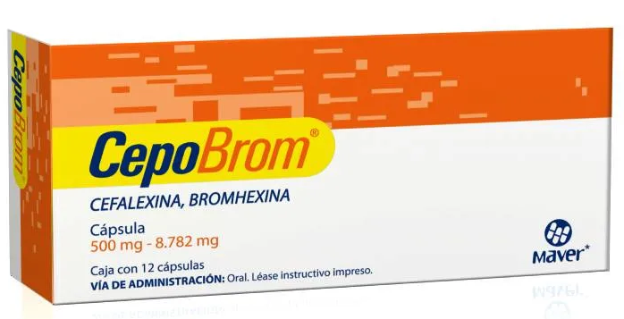 CEPOBROM 12 CAPS 500/8.782MG