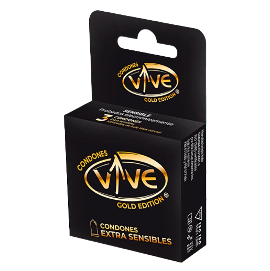 CONDONES VIVE EXTRA SENSIBLES GOLD C/3
