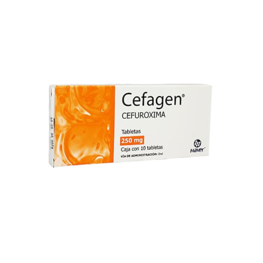 CEFAGEN 10 TAB 250MG