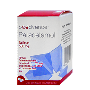 PARACETAMOL 10 TAB 500 MG