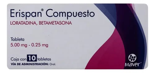ERISPAN COMP 10 TAB 5/0.25 MG