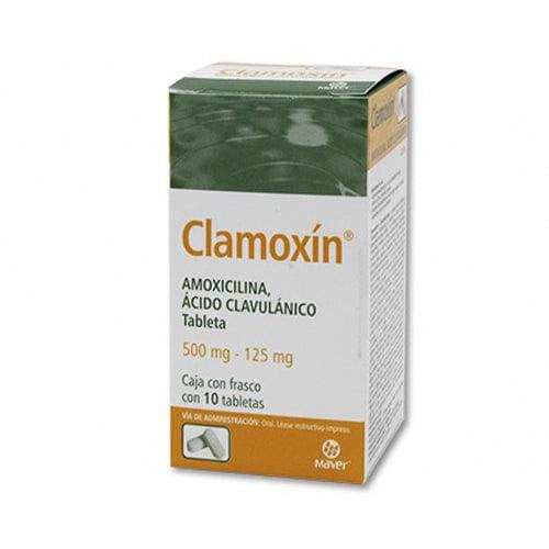 CLAMOXIN 10 TAB 500/125 MG